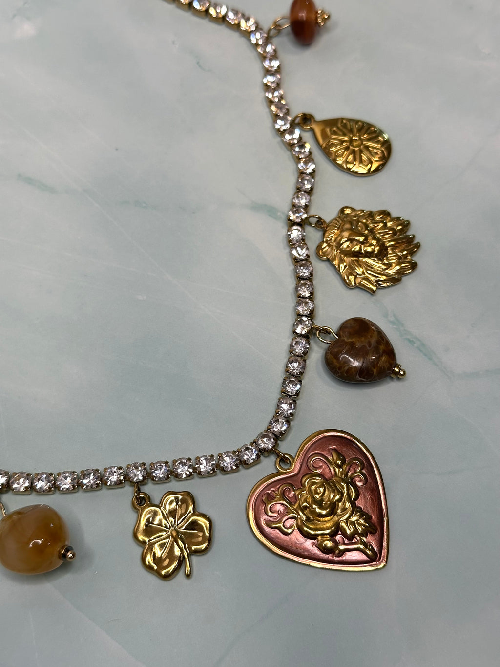 Collar Tennis con Charms