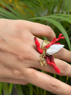 Anillo Beach Vibes - Corales y Conchitas