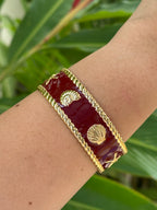 Brazalete Beach Vibes - Rojo Vino