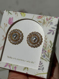 Aretes Mega Glam - Champagne