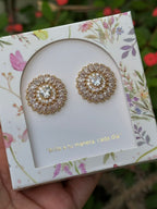 Aretes Mega Glam - Champagne
