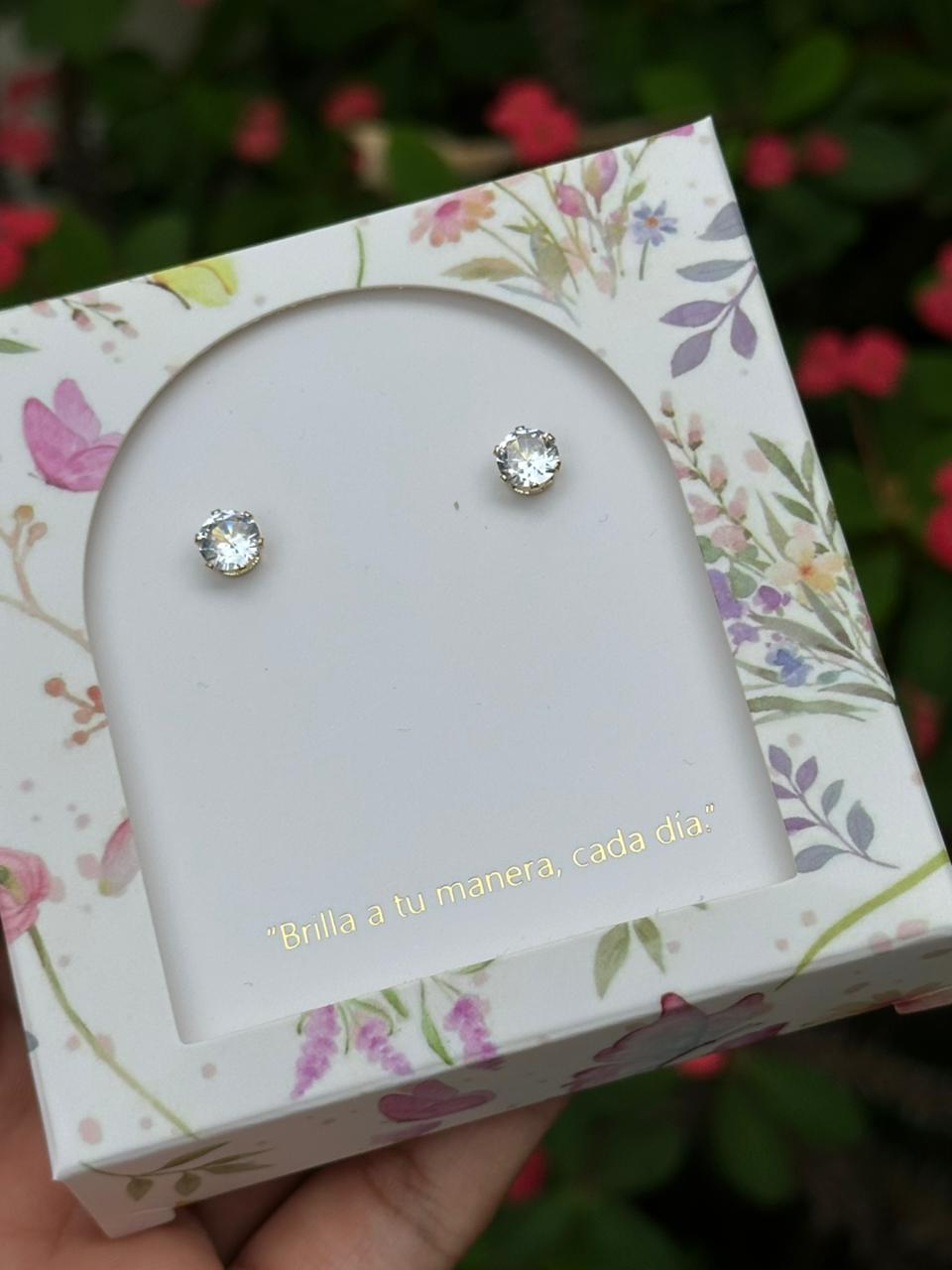 Aretes Esenciales Topos Mini Circonia