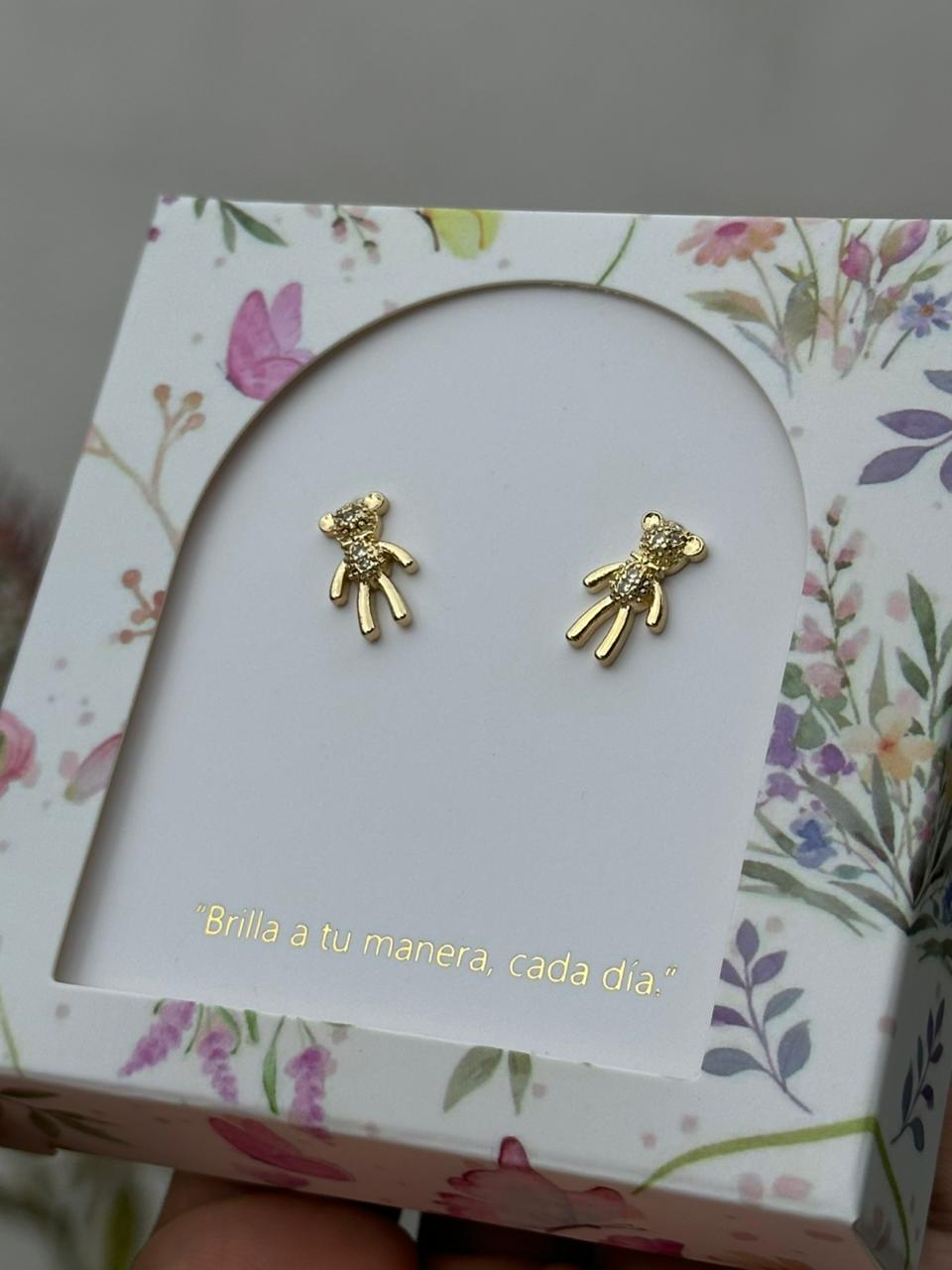 Aretes Osito Brillante