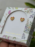 Aretes Esencial Corazón Arcoíris