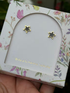 Aretes Esencial Estrella Negro