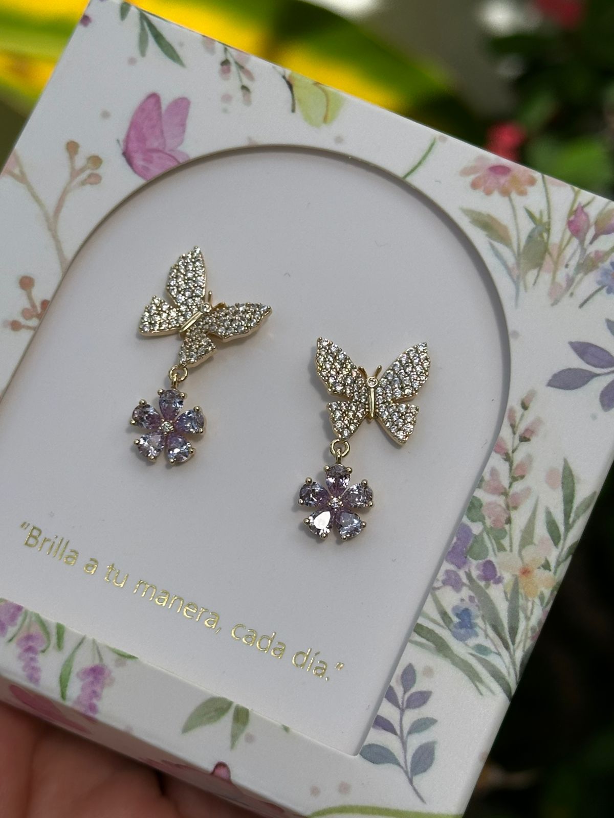 Aretes Mariposa Full Circonia