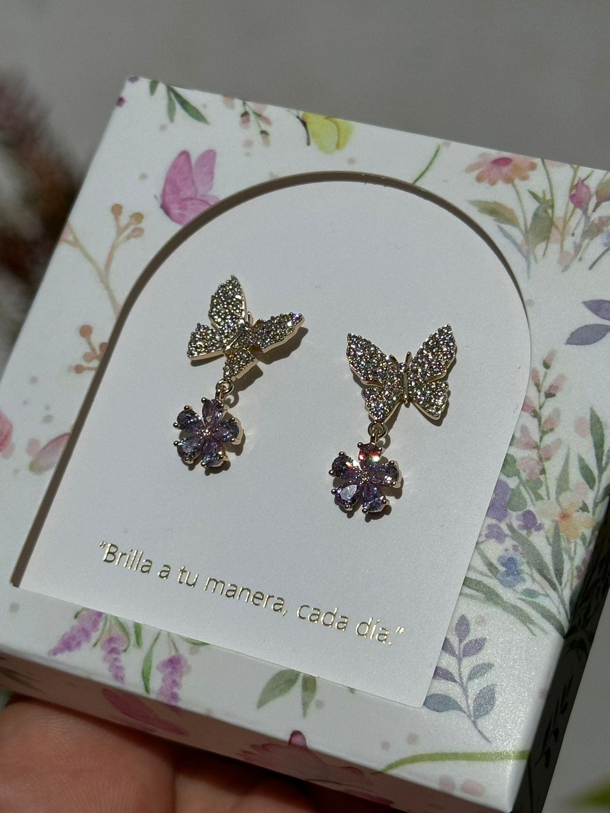 Aretes Mariposa Full Circonia