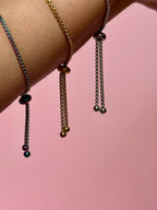 Pulsera con Dije de Corazón - Letras y/o Fotograbado